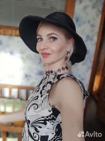 Шляпа женская черная