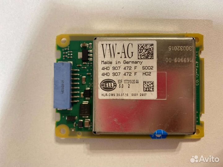 Блок розжига диодов в фаре Audi A8 4H0907472F
