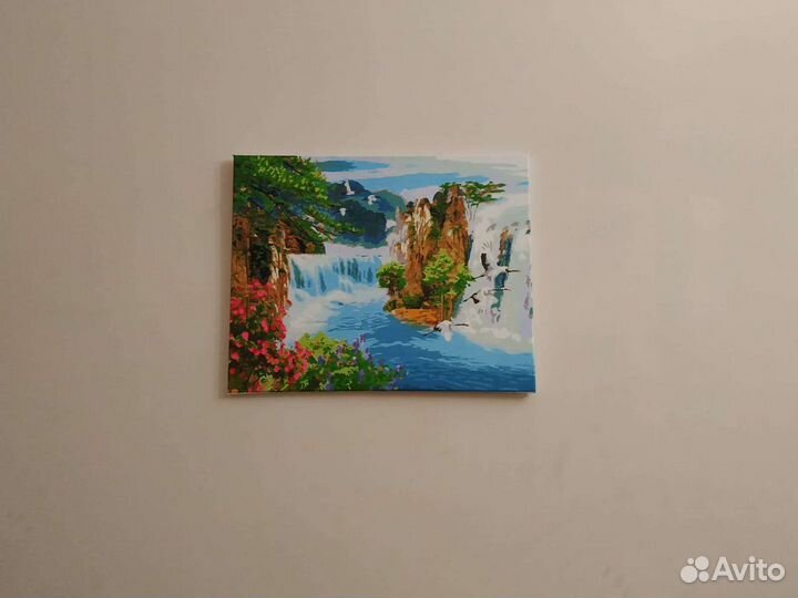 Картина Горный водопад