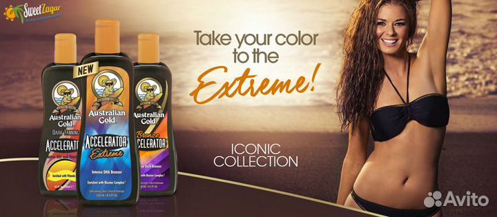 Australian Gold крема для солярия разные