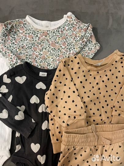 Вещи на девочку h&m размер 74 пакетом