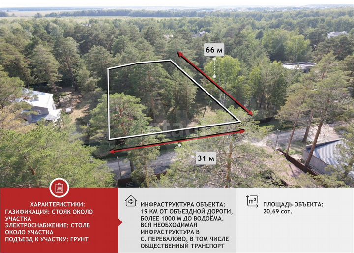 Участок 20,7 сот. (ИЖС)