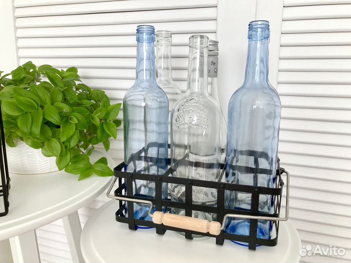 Бутылка стеклянная 0,75 разная