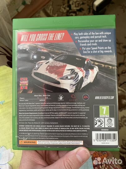 Игра Need For Speed Rivals xbox one