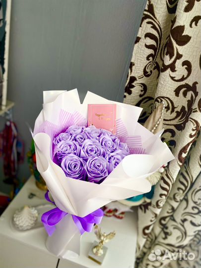 Букет из атласных лент