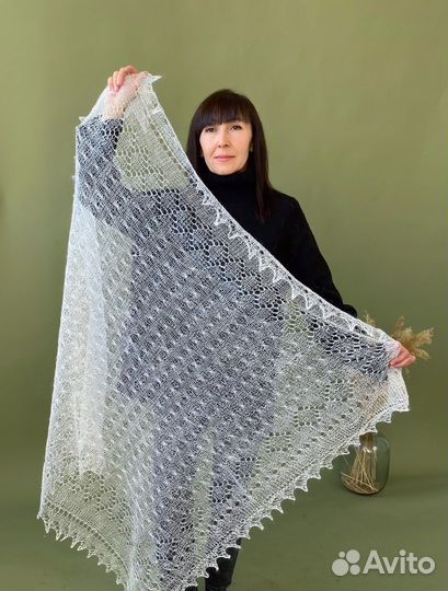 Паутинка пуховая ажурная