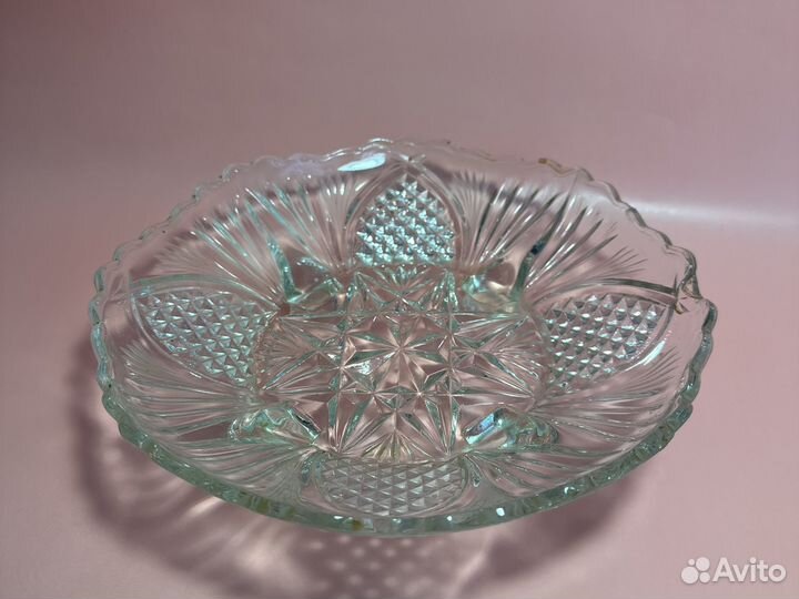 Ваза для фруктов хрусталь СССР