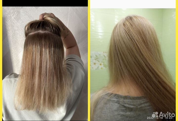 Модель на окрашивание волос