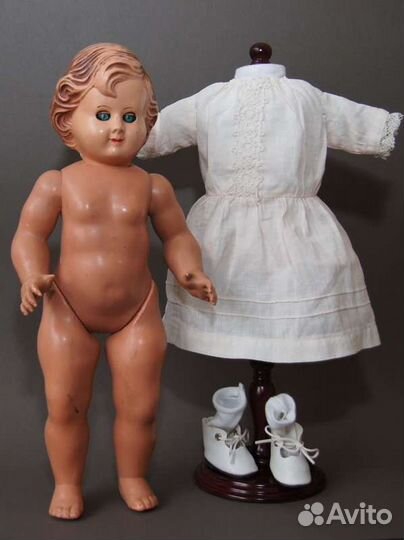 Старинная немецкая кукла, 35см