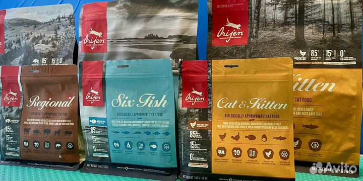 Ориджен для кошек. Orijen cat в ассортименте