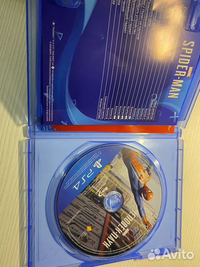 Игровой диск на ps4 человек паук издание года
