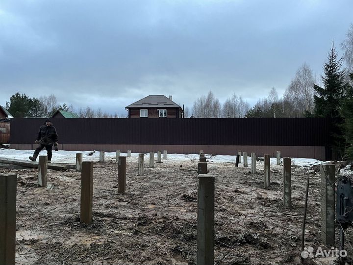 Монтаж жб свай 150х150х4000 (С40.15)