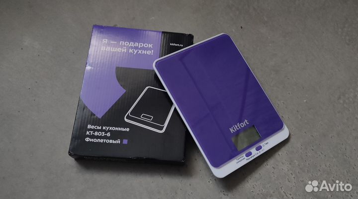 Кухонные весы Kitfort KT-803 Фиолетовые Новые