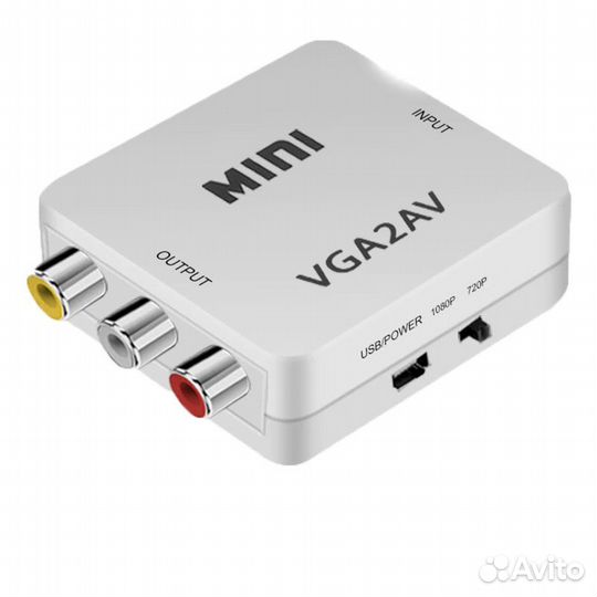Переходник VGA на AV 1080p Full HD