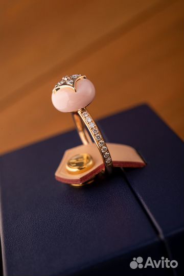 Кольцо Louis Vuitton B Blossom Monogram Flower Pink Opal Q9M00A