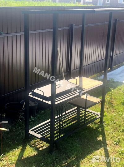 Мангал с крышей