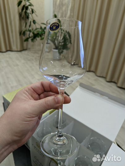 Набор бокалов для белого вина Crystal Bohemia