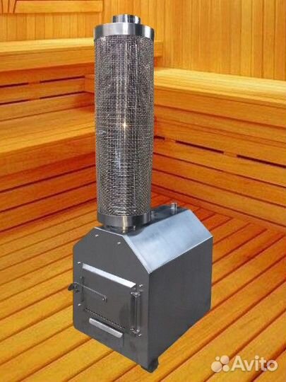 Печь для купели наружная из aisi 304 50-55 кВт
