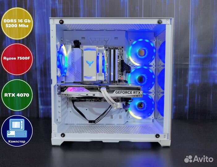 Сборка игрового пк AMD7500F-RTX4070-16DDR5-JTG-A620