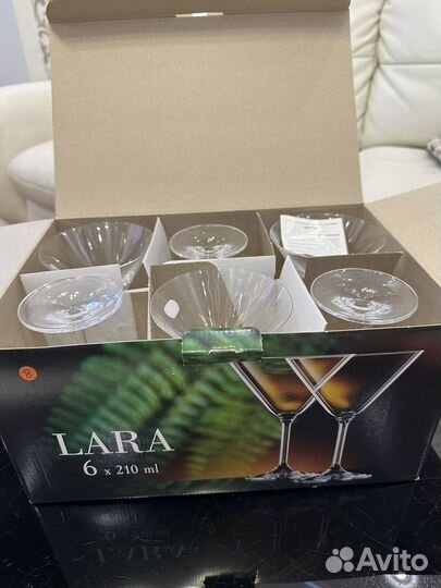 Фужеры богемия для мартини