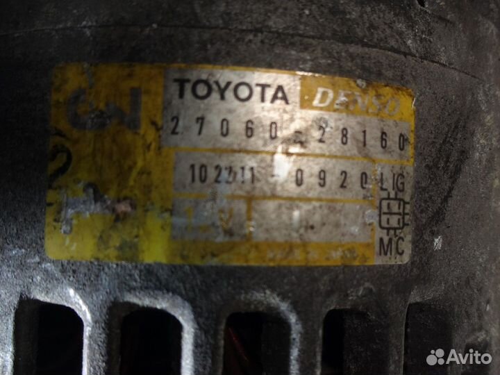 Генератор toyota 2AZ-FE