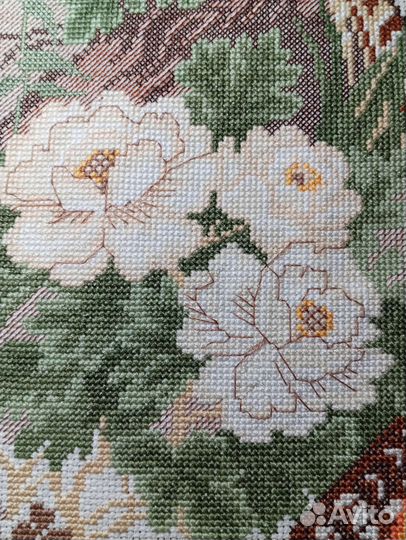 Картина вышитая крестом, ручная работа
