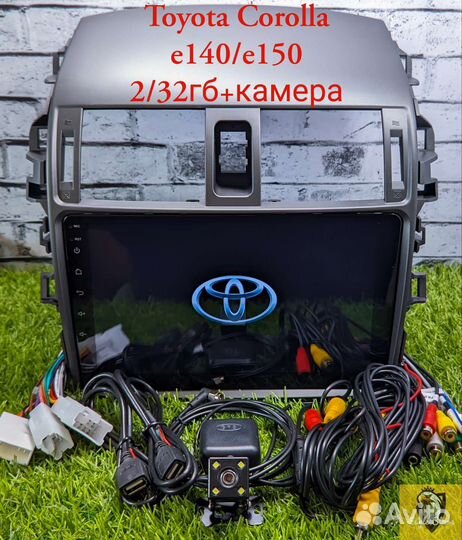 Магнитола 2/32 Toyota Corolla e140/e150+камера