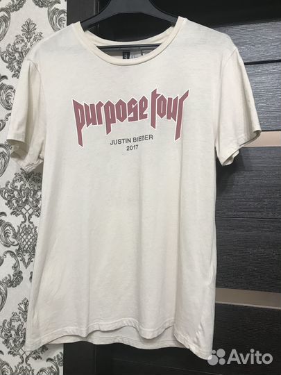 Футболка р S hm H&M justin bieber