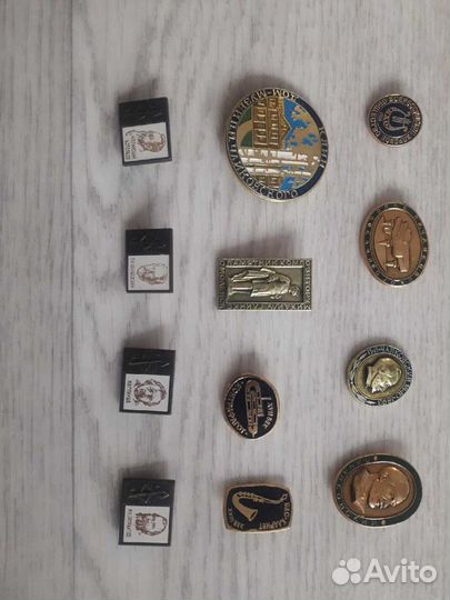 Значки СССР музыкальные (композиторы, инструменты)