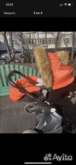 Зимний комплект на коляску hot mom