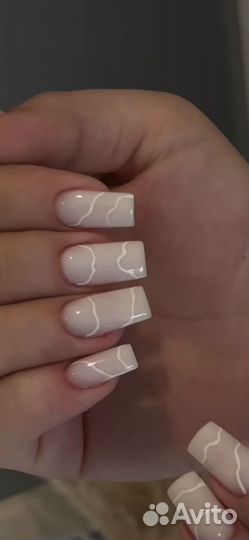 Модель на маникюр наращивание дизайин