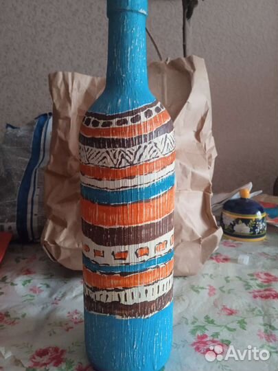 Бутылка расписная