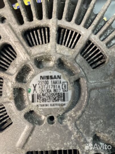 Генератор nissan murano nissan teana J32 VQ25DE