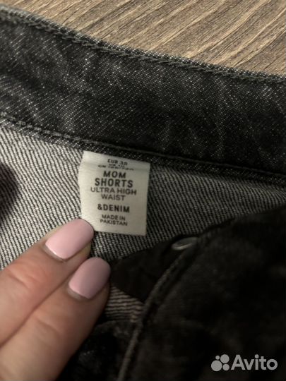 Шорты джинсовые h&m женские