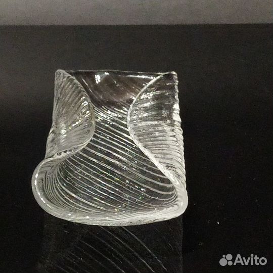 Салфетница/пепельница.Хрусталь Lindshammar. Швеция