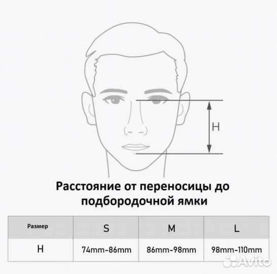 YuWell YF-02 ротоносовая маска для сипап