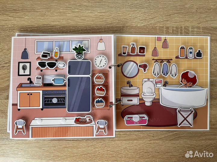 Домик Тока Бока книжка на липучках подарок