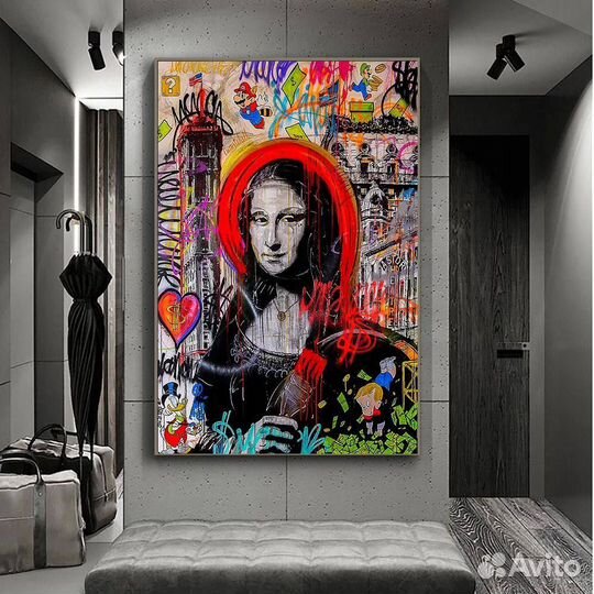 Картина современная на холсте с готовой натяжкой