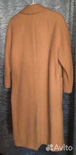 Желто-оранж пальто шерстяное Вымпел размер 46