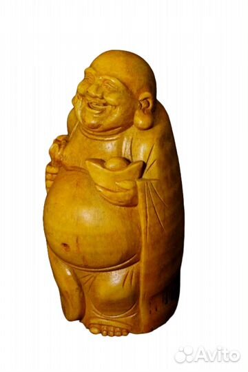 Будда Хотэй Китайская Статуэтка из Бамбука ru*02b