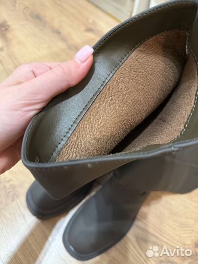 Сапоги трубы женские серые Dino Albat