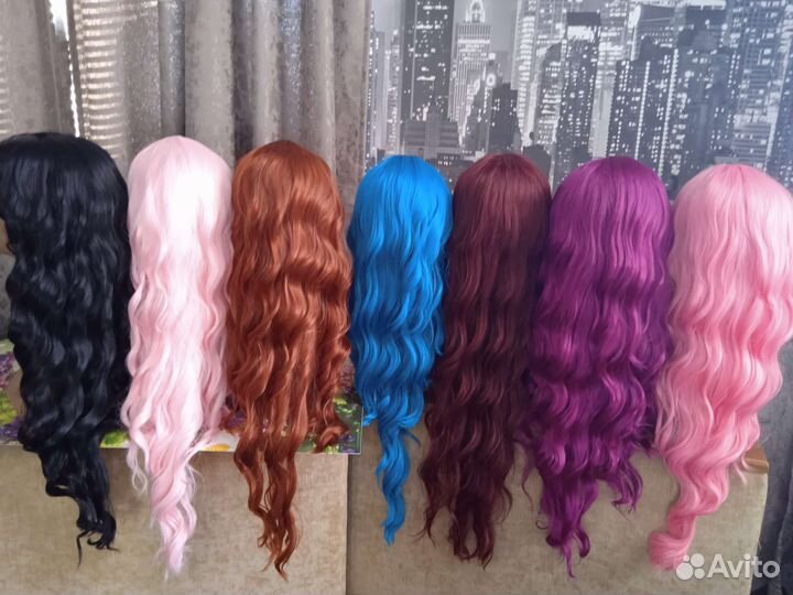 Парик волна 7 цветов