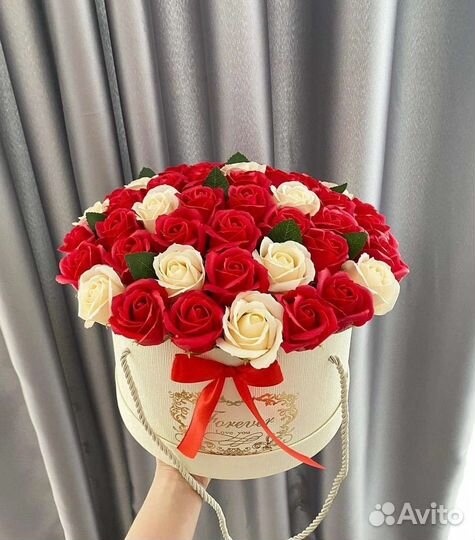 Букет роз мыльные цветы подарок