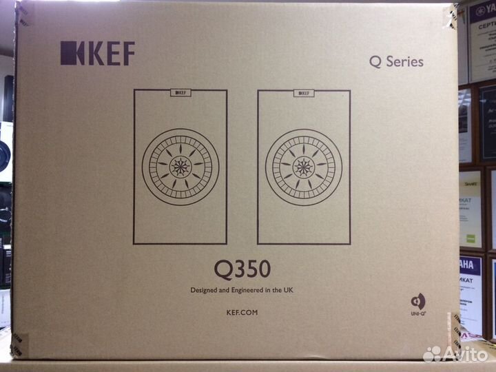 Комплект акустики 5.0 KEF White Q950 + Q350 +Q650C