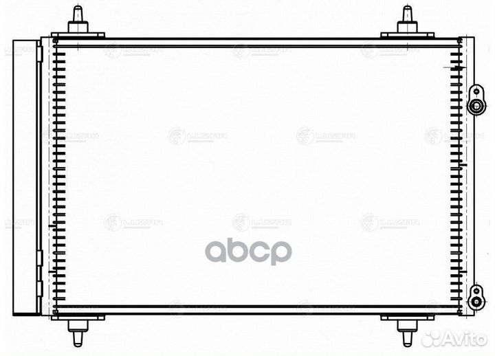 Радиатор кондиц. для а/м Peugeot 307 (00) /308