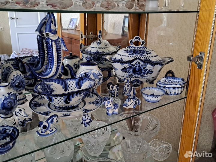 Гжель СССР посуда