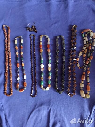 Бусы из натуральных камней СССР и современные