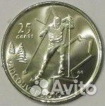 25центов Канада Ванкувер-фристайл, хоккей, биатлон