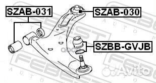 Пыльник шаровой опоры нижнего рычага suzuki grand