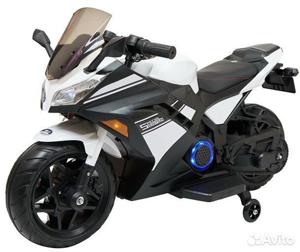 Детский электромотоцикл Kawasaki Ninja White